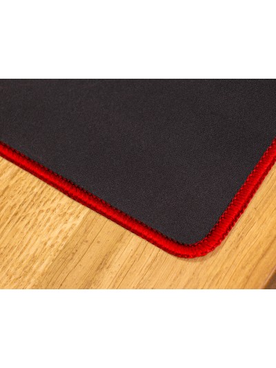 Alfombrilla para raton q-connect xxl negra con borde rojo 900x400 mm