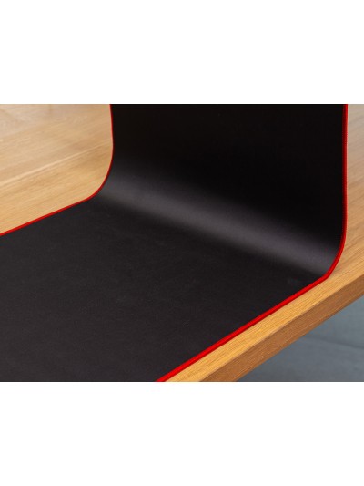 Alfombrilla para raton q-connect xxl negra con borde rojo 900x400 mm