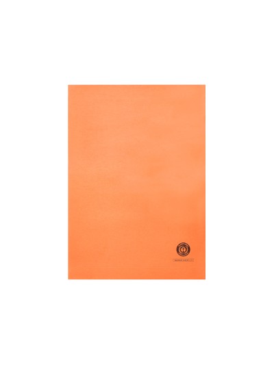 Subcarpeta cartulina q-connect din a4 naranja con ventana transparente 120 g/m2