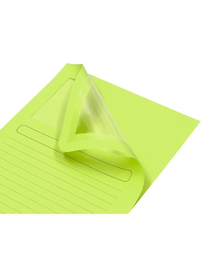 Subcarpeta cartulina q-connect din a4 verde con ventana transparente 120 gr