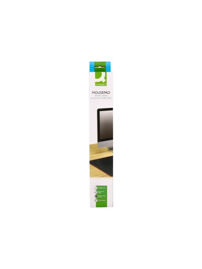 Alfombrilla para raton q-connect xxl negra con borde rojo 900x400 mm