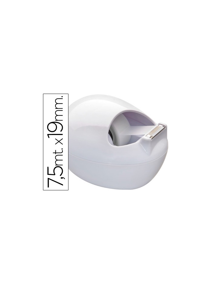 Portarrollo sobremesa scotch color blanco c-36 karim de 7,5 mt x 19 mm incluye rollo de cinta adhesiva magic Portarrollo sobremesa scotch color blanco c-36 karim de 7,5 mt x 19 mm incluye rollo de cinta adhesiva magic
