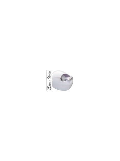Portarrollo sobremesa scotch color blanco c-36 karim de 7,5 mt x 19 mm incluye rollo de cinta adhesiva magic