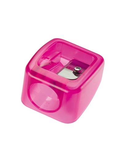 Sacapuntas m+r plastico para ceras gruesas de 17mm 1 uso colores surtidos