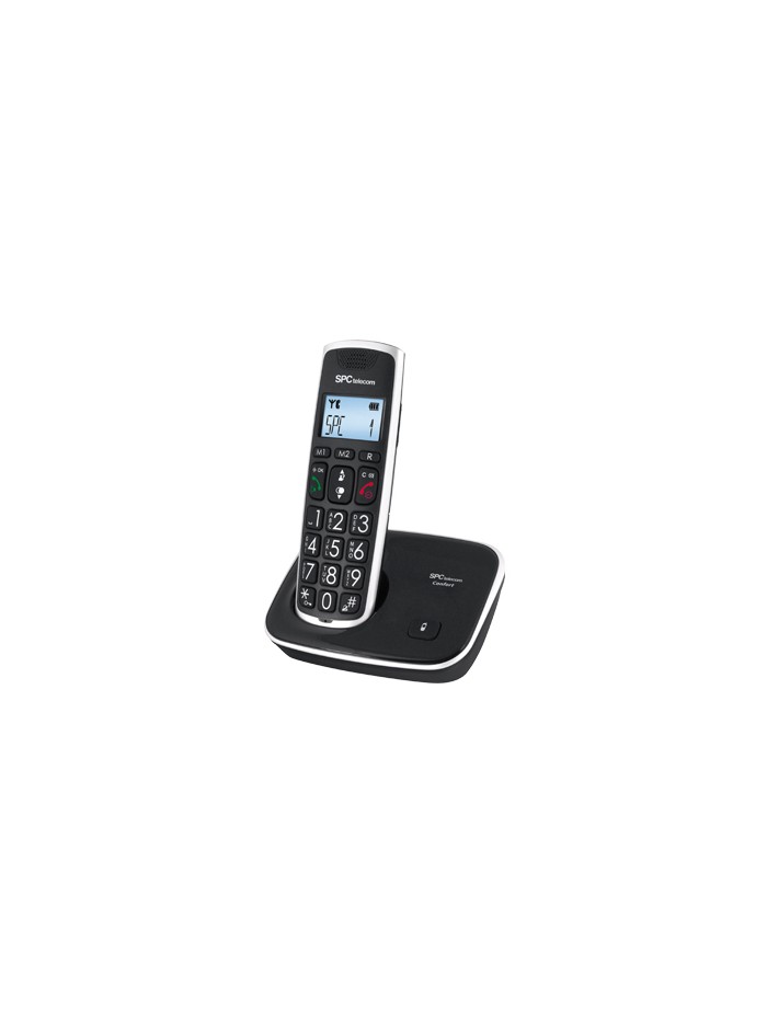 Telefono inalambrico spc telecom 7608n teclas digitos y pantalla extra grandes compatible audifonos Telefono inalambrico spc telecom 7608n teclas digitos y pantalla extra grandes compatible audifonos