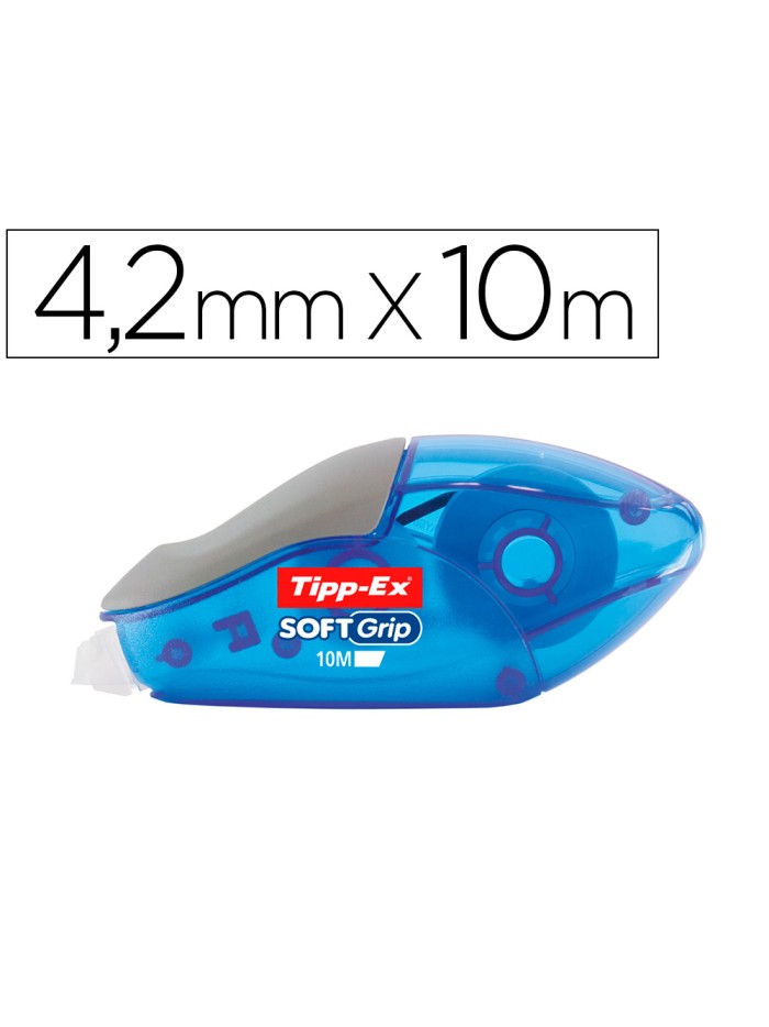 Corrector tipp-ex cinta soft grip 4,2 mm x 10 mt Corrector tipp-ex cinta soft grip 4,2 mm x 10 mt