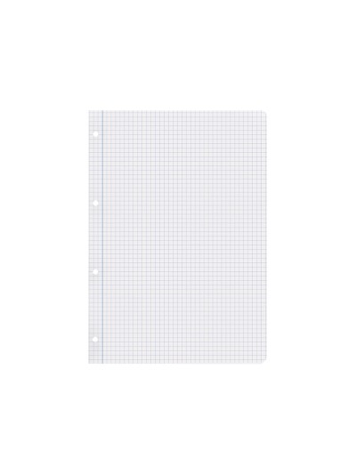 Recambio liderpapel a4 100 hojas papel reciclado 100% 80g/m2 cuadro 4mm con margen 4 taladros