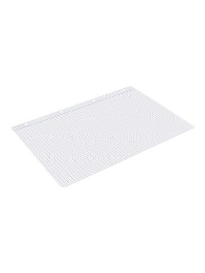 Recambio liderpapel a4 100 hojas papel reciclado 100% 80g/m2 cuadro 4mm con margen 4 taladros