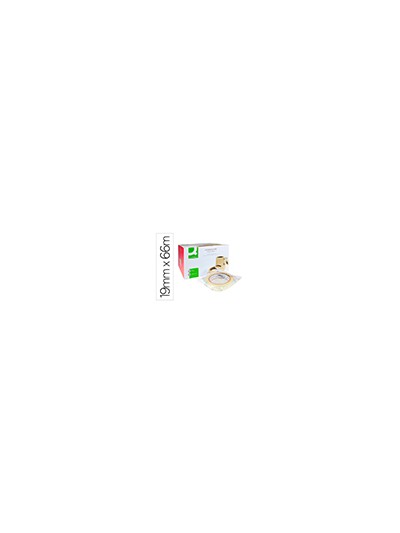 Cinta adhesiva q-connect transparente 66 mt x 19 mm encelofanada
