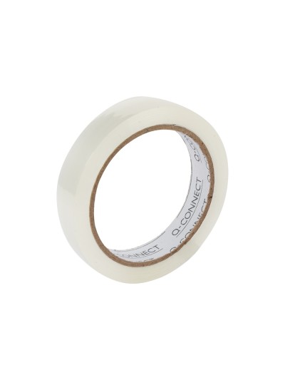 Cinta adhesiva q-connect transparente 66 mt x 19 mm encelofanada