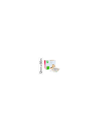 Cinta adhesiva q-connect transparente 66 mt x 12 mm encelofanada