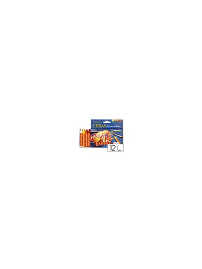 Lapices cera manley acuarelable caja de 12 unidades colores surtidos