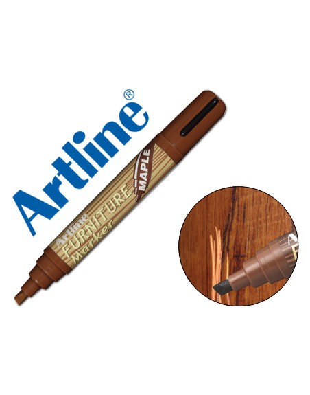 Rotulador artline marcador permanente ek-95 furniture maple-arce punta biselada 2,0-5,0 mm en blister brico