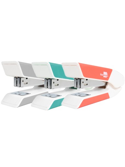 Grapadora liderpapel con regal o extraegrapas y caja de 1000 grapas 26/6,24/6, 22/6 20h colores surtidos