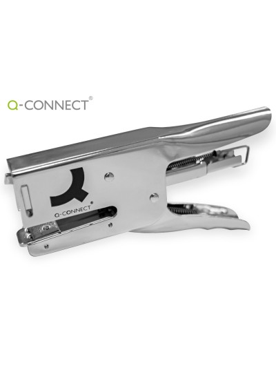 Grapadora q-connect de tenaza capacidad 40 hojas usa grapas 24/6 26/6