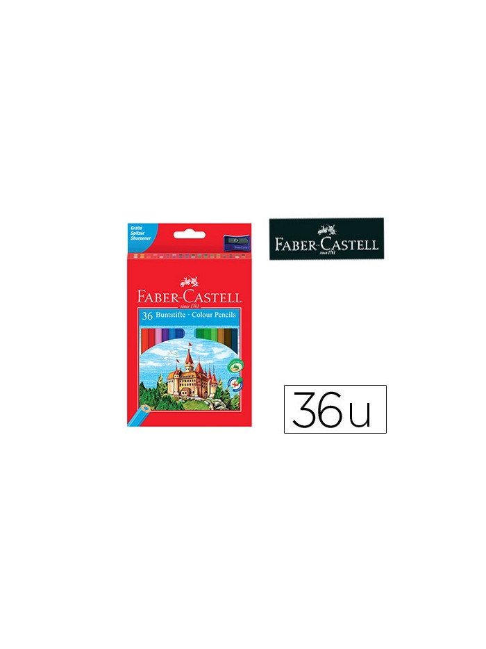 Lapices de colores faber-castell c/36 colores hexagonal madera reforestada Lapices de colores faber-castell c/36 colores hexagonal madera reforestada