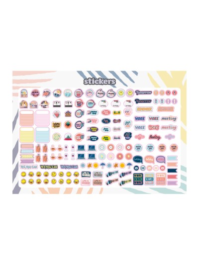 Calendario espiral pared liderpapel joven 2025 numeros grandes 44x32 cm papel 128 gr con pegatinas
