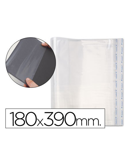 Forralibro pp ajustable adhesivo 180x390mm