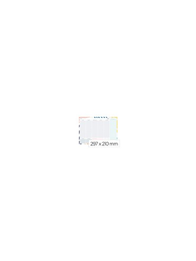 Planning semanal liderpapel joven 2025 din a4 con pegatinas papel 104 gr