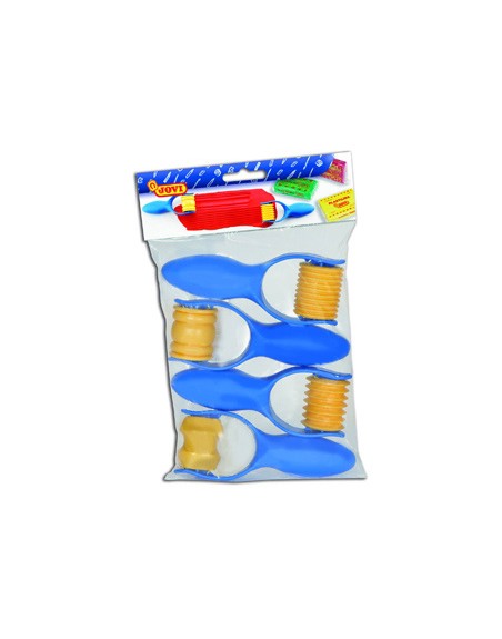 Rodillo jovi para marcar y modelar pasta bolsa de 4 unidades surtidas