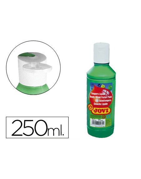 Tempera liquida jovi escolar 250 ml verde oscuro