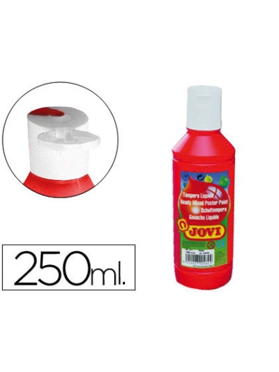 Tempera liquida jovi escolar 250 ml bermellon