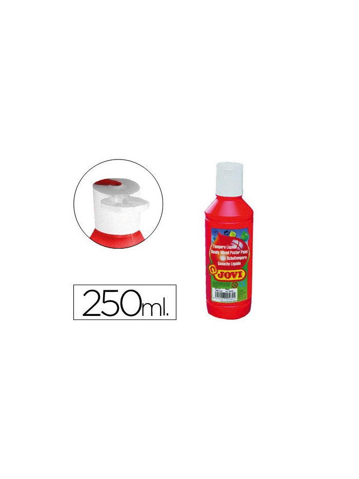 Tempera liquida jovi escolar 250 ml bermellon Tempera liquida jovi escolar 250 ml bermellon