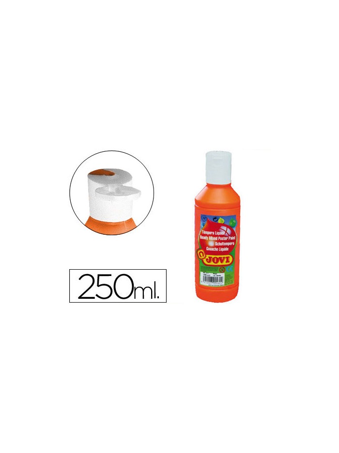 Tempera liquida jovi escolar 250 ml naranja Tempera liquida jovi escolar 250 ml naranja