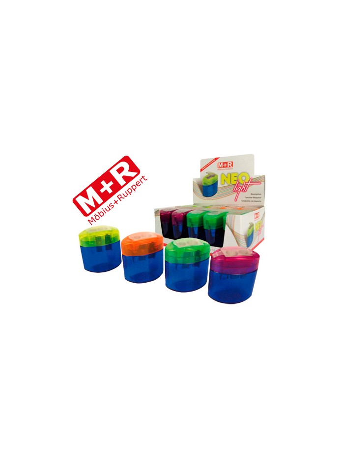 Sacapuntas m+r neo light 2 usos con deposito -colores surtidos Sacapuntas m+r neo light 2 usos con deposito -colores surtidos