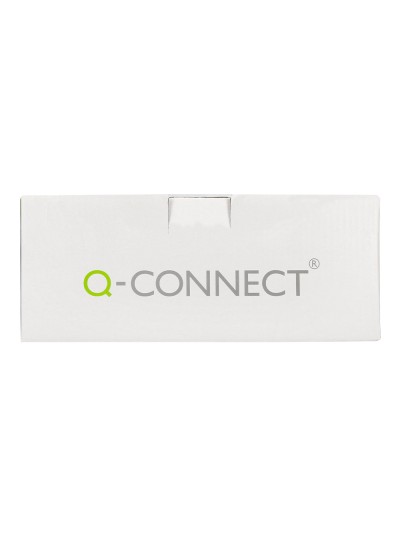 Encuadernador fastener q-connect plastico d-clips color rojo caja de 100 unidades