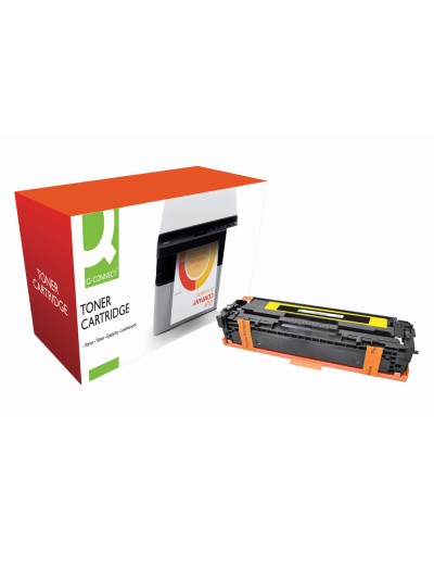 Toner q-connect compatible hp cb542a color laser jet 1215/1515/1518 amarillo -1.400pag-