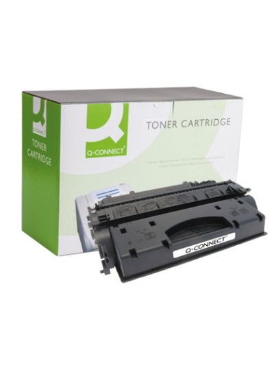 Toner q-connect compatible hp ce505x para laserjet negro 6500 paginas