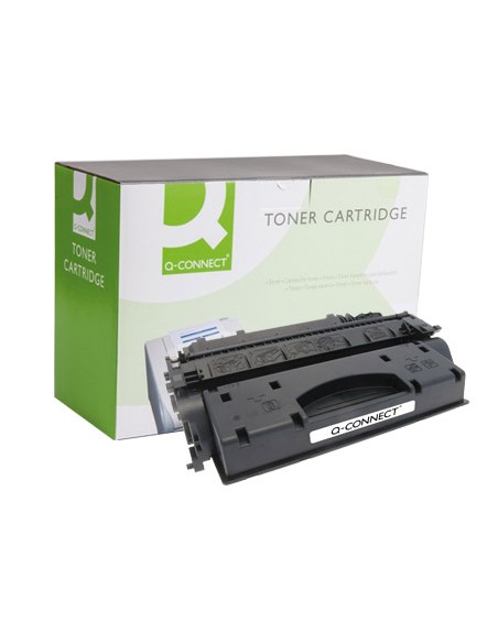 Toner q-connect compatible hp ce505x para laserjet negro 6500 paginas
