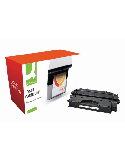 Toner q-connect compatible hp ce505x para laserjet negro 6500 paginas