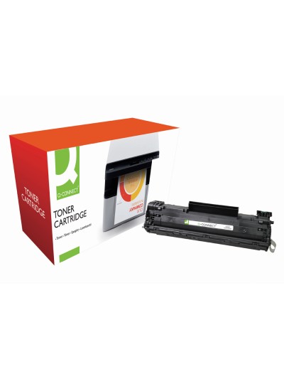 Toner q-connect compatible hp cb436a laserjet /p1505n/m1120mfp/m1522mfp/mfp -2.000pag- negr0