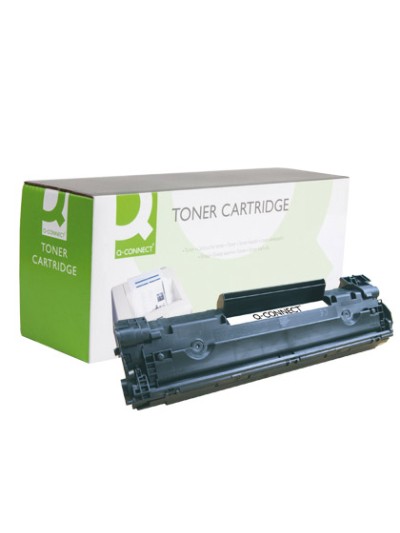 Toner q-connect compatible hp cb435a para laserjet p1005/p1006 -1.500pag- negro