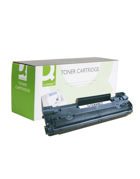 Toner q-connect compatible hp cb435a para laserjet p1005/p1006 -1.500pag- negro