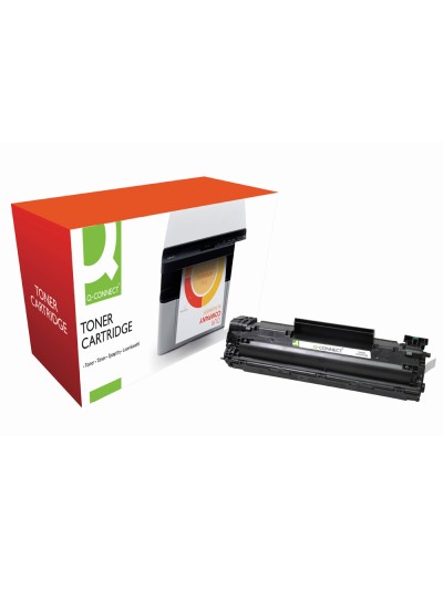 Toner q-connect compatible hp cb435a para laserjet p1005/p1006 -1.500pag- negro