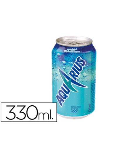 Bebida isotonica aquarius limon lata 330 ml
