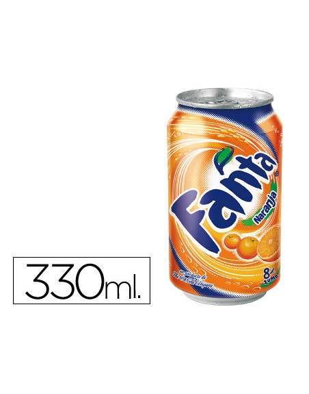 Refresco fanta naranja lata 330 ml