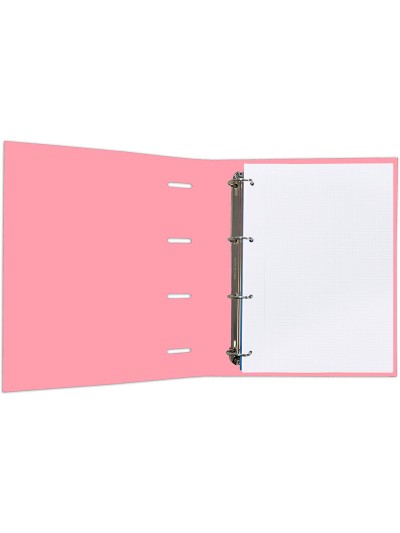 Recambio liderpapel a4 100 hojas 75g/m2 cuadro 4mm con margen 4 taladros