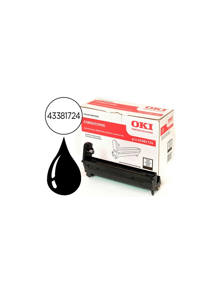 Tambor oki c5800 c5900 c5550 negro 20000 paginas Tambor oki c5800 c5900 c5550 negro 20000 paginas
