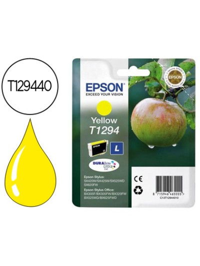 Ink-jet epson stylus t1294 amarillo sx420w / 425w / office bx305f / bx320f -alta capacidad-