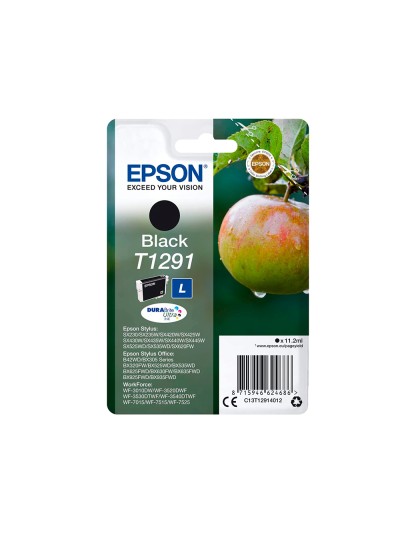 Ink-jet epson stylus t1291 negro sx420w / 425w / office bx305f / bx320f -alta capacidad-