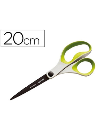 Tijera oficina scotch 20 cm titanio fundido mango ergonomico colores surtidos