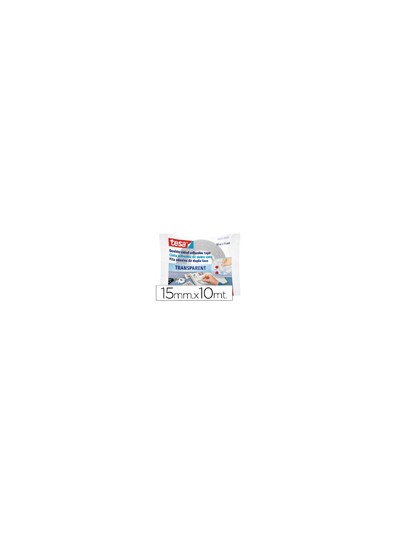 Cinta adhesiva tesa doble cara transparente 10 mt x 15 mm