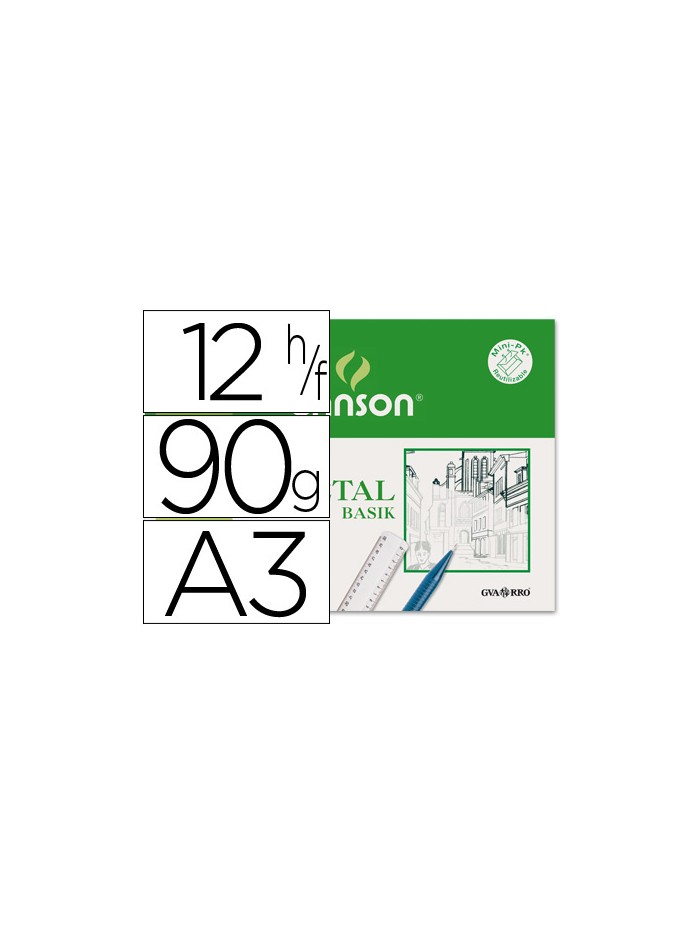 Papel vegetal guarro din a3 90 gr minipack de 12 hojas Papel vegetal guarro din a3 90 gr minipack de 12 hojas