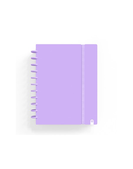 Cuaderno carchivo ingeniox foam a5 80h cuadricula malva pastel