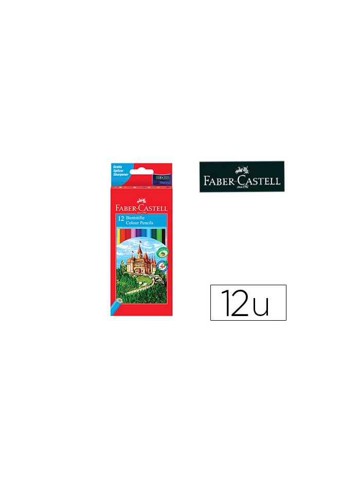 Lapices de colores faber-castell c/ 12 colores hexagonal madera reforestada Lapices de colores faber-castell c/ 12 colores hexagonal madera reforestada