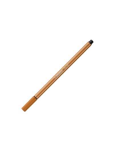 Rotulador stabilo acuarelable pen 68 ocre oscuro punta gruesa 1mm